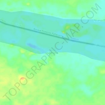 Topografische Karte Samona, Höhe, Relief