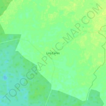 Topografische Karte Los Caros, Höhe, Relief