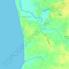Topografische Karte Tithal, Höhe, Relief