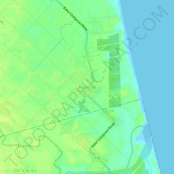 Topografische Karte Reserva, Höhe, Relief