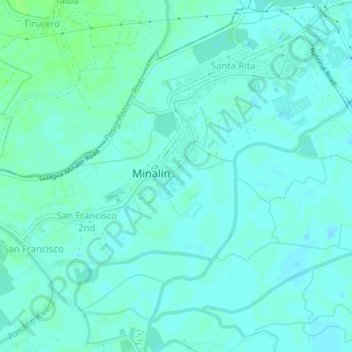 Topografische Karte Santo Rosario, Höhe, Relief