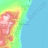 Topografische Karte Punta Arenas, Höhe, Relief