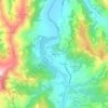 Topografische Karte Rivere, Höhe, Relief