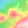 Topografische Karte Glitbjørgsnutane, øystre, Höhe, Relief