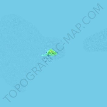 Topografische Karte Kalayaan, Höhe, Relief