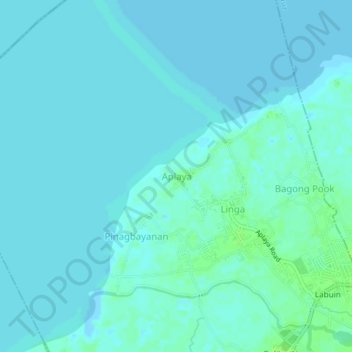 Topografische Karte Aplaya, Höhe, Relief