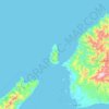 Topografische Karte Rau Island, Höhe, Relief