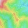 Topografische Karte Cerro de Peñalba, Höhe, Relief