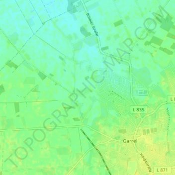 Topografische Karte Kaifort, Höhe, Relief