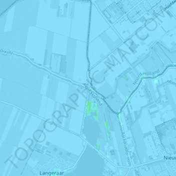 Topografische Karte Bilderdam, Höhe, Relief