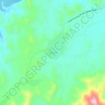 Topografische Karte Taliktik, Höhe, Relief