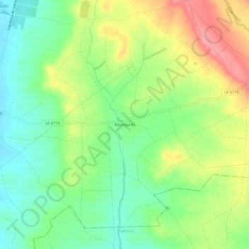 Topografische Karte Riosequillo, Höhe, Relief