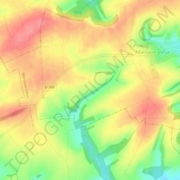 Topografische Karte Mont d'Aure, Höhe, Relief