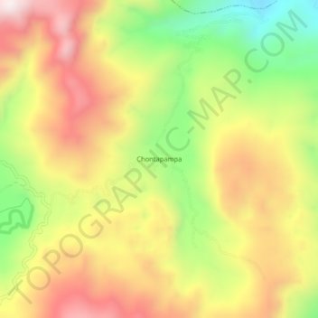 Topografische Karte Chontapampa, Höhe, Relief