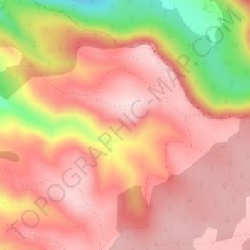 Topografische Karte Hoya de la Mora, Höhe, Relief