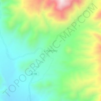 Topografische Karte Collambay, Höhe, Relief