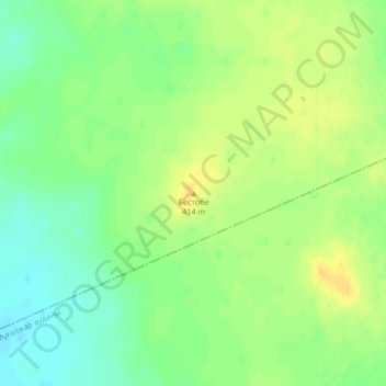 Topografische Karte Бестобе, Höhe, Relief