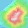Topografische Karte Stromboli, Höhe, Relief