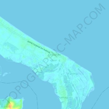 Topografische Karte Ochando, Höhe, Relief