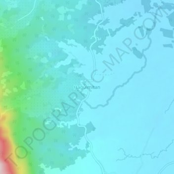 Topografische Karte Haguimitan, Höhe, Relief