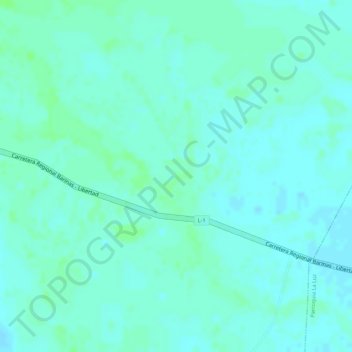 Topografische Karte La Madera, Höhe, Relief