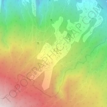 Topografische Karte La Maison Martin, Höhe, Relief