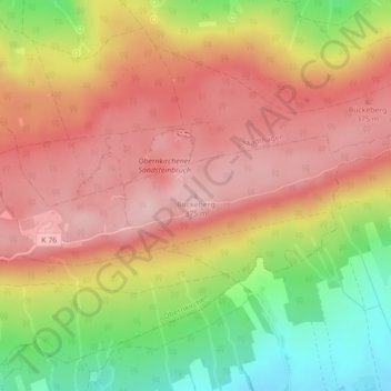 Topografische Karte Bückeberg, Höhe, Relief