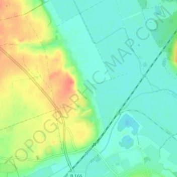 Topografische Karte Wendemark, Höhe, Relief