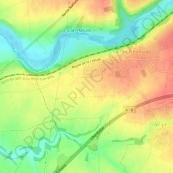 Topografische Karte Chasseron, Höhe, Relief