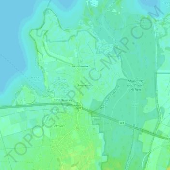 Topografische Karte Baumgarten, Höhe, Relief