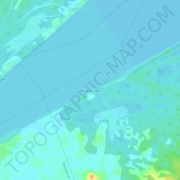 Topografische Karte Aljubarrota, Höhe, Relief