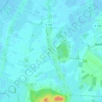 Topografische Karte Hönau-Lindorf, Höhe, Relief