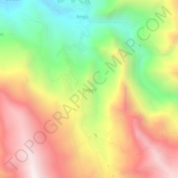 Topografische Karte Pujun, Höhe, Relief