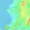 Topografische Karte ห้วยใหญ่, Höhe, Relief