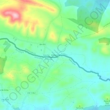 Topografische Karte Marco, Höhe, Relief