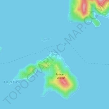 Topografische Karte Talavera, Höhe, Relief