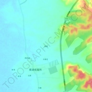 Topografische Karte 龙埂, Höhe, Relief