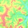 Topografische Karte Glen Massey, Höhe, Relief