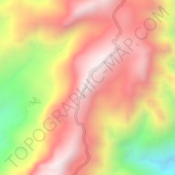 Topografische Karte Quirino Skyline, Höhe, Relief