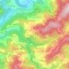 Topografische Karte Tracoulon, Höhe, Relief