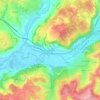 Topografische Karte Ceint d'Eau, Höhe, Relief