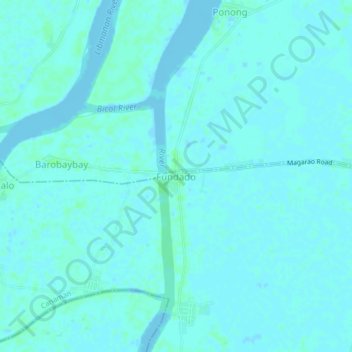 Topografische Karte Fundado, Höhe, Relief