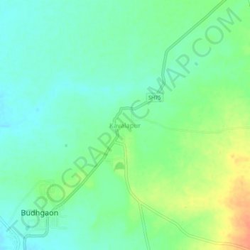 Topografische Karte Kavalapur, Höhe, Relief