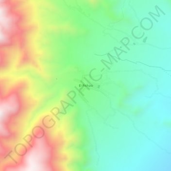 Topografische Karte El Pichao, Höhe, Relief