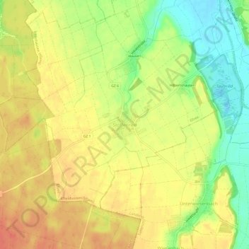 Topografische Karte Stoffenried, Höhe, Relief