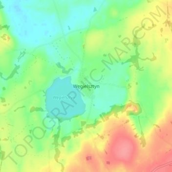 Topografische Karte Engelstein, Höhe, Relief