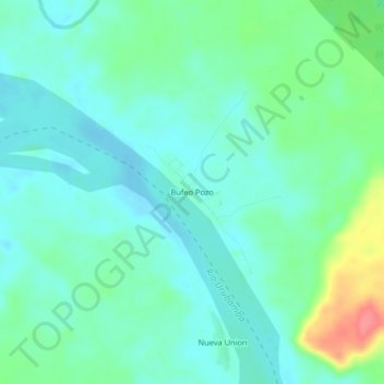 Topografische Karte Bufeo Pozo, Höhe, Relief