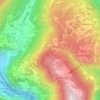 Topografische Karte Sella della Val Nevera, Höhe, Relief