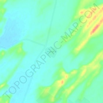 Topografische Karte Harbha, Höhe, Relief