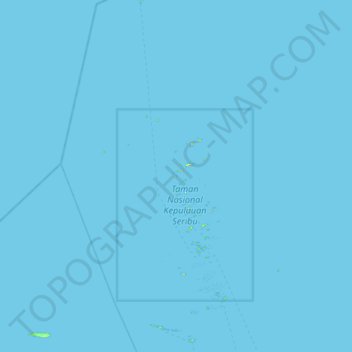 Topografische Karte Pulau Lipan, Höhe, Relief